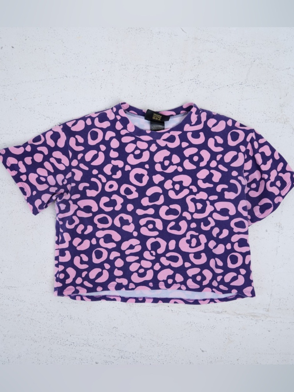 NOOWORKS Aelfie Cheetah Crop Top SMALL